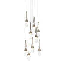 Hubbardton Forge 131100-SKT-LONG-84-YJ0434 - Link 9-Light Blown Glass Pendant