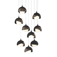 Hubbardton Forge 131105-SKT-LONG-10-05-GG0711 - Brooklyn 9-Light Double Shade Pendant