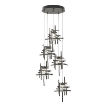 Hubbardton Forge 131126-SKT-STND-07-II0728 - Tura 5-Light Seeded Glass Pendant