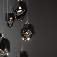 Hubbardton Forge 131140-SKT-LONG-86-BP0754 - Chrysalis 9-Light Small Crystal Pendant