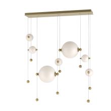 Hubbardton Forge 139054-LED-STND-86-GG0694 - Abacus 7-Light Double Linear LED Pendant