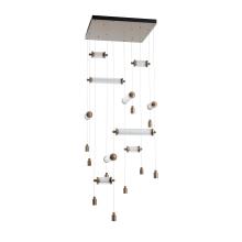 Hubbardton Forge 139100-LED-STND-84-ZM0696 - Libra 10-Light Square LED Pendant