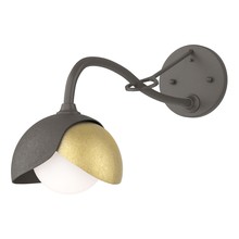 Hubbardton Forge 201377-SKT-07-86-GG0711 - Brooklyn 1-Light Double Shade Long-Arm Sconce