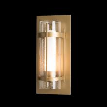 Hubbardton Forge 305897-SKT-10-ZS0655 - Banded Seeded Glass Outdoor Sconce