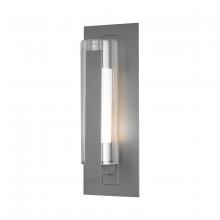 Hubbardton Forge 307282-SKT-78-ZU0658 - Vertical Bar Fluted Glass Medium Outdoor Sconce