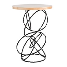 Hubbardton Forge 750134-10-M1 - Olympus Accent Table, with Wood Top