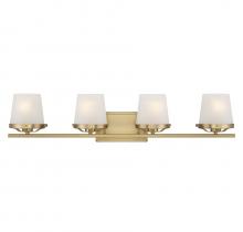 Lighting One US L8-5250-4-322 - Klein 4-Light Bathroom Vanity Light in Warm Brass