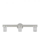 Visual Comfort & Co. Modern Collection KWBA27527N-277 - Kelly Wearstler Esfera 3-light dimmable LED medium bath vanity with polished nickel finish