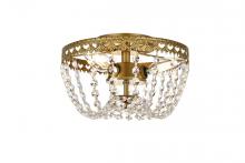 Elegant 1112F10BR - Kylie 10 inch flush mount in brass