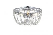 Elegant 1112F10C - Kylie 10 inch flush mount in chrome