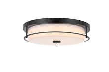 Elegant LD304F16BK - Flush Mount D16" H4" LED 24W 3CCT Black