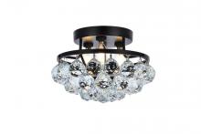 Elegant V9805F10BK/RC - Corona 10 inch black flush mount