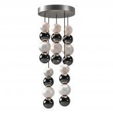 Alora Lighting MP321805PN - Onyx 5 Head Polished Nickel LED Multi Pendant