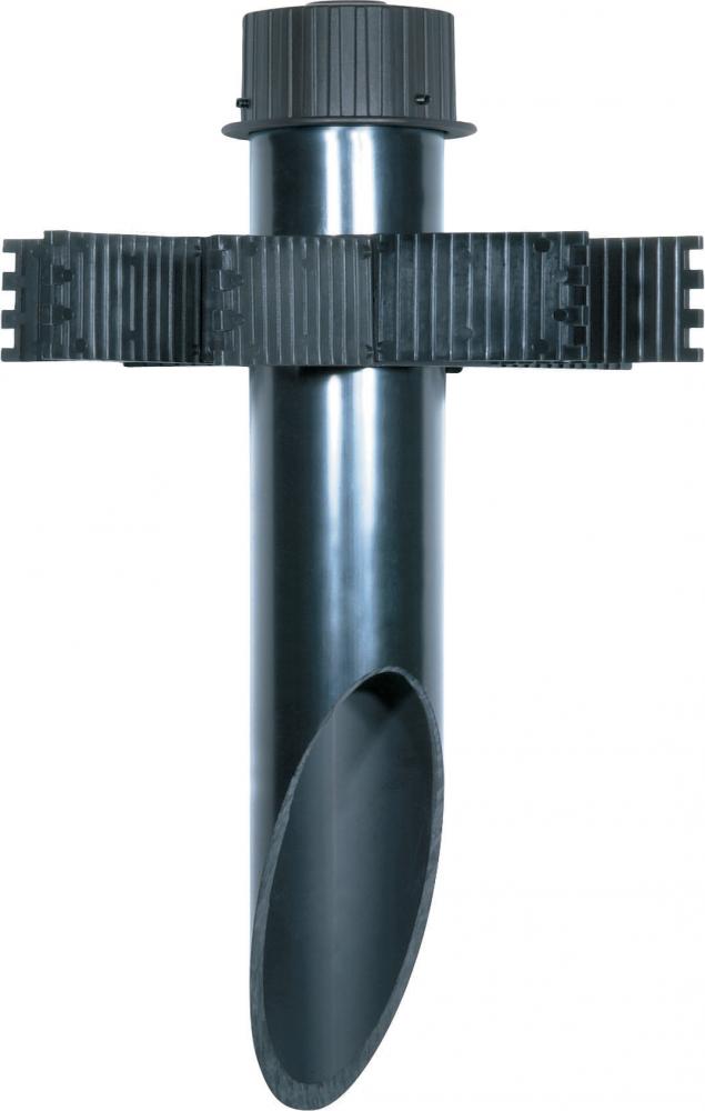 3&#34; Diameter Mounting Post- PVC- Dark Gray Finish