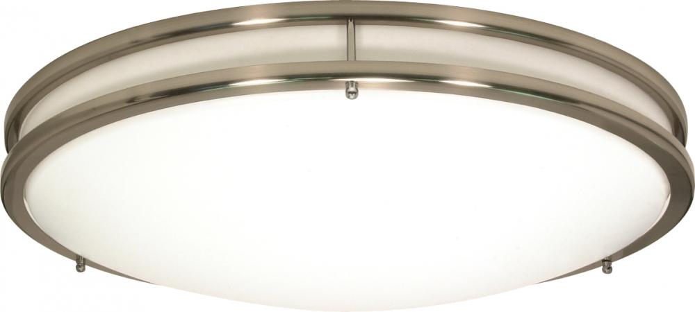 Glamour - 3 Light CFL - 24&#34; - Flush Mount - (3) 18w GU24 / Lamps Included