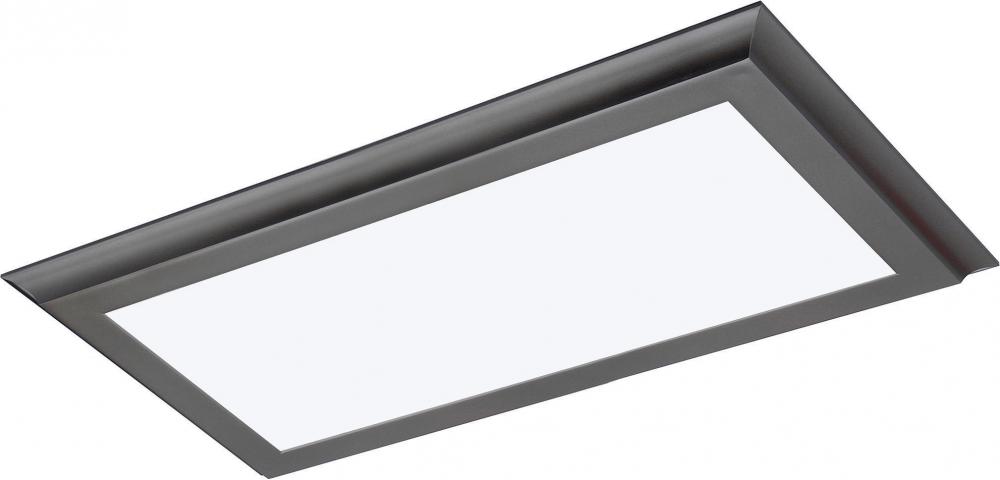 Blink Plus Profile - 22W- 12&#34; x 24&#34; Surface Mount LED - 3000K - Gun Metal Finish - 100-277V