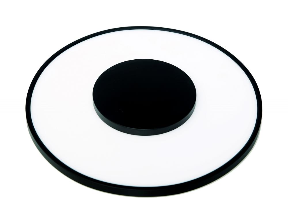 26 watt; 13&#34; Flush Mount LED Fixture; Round Shape; Black Finish