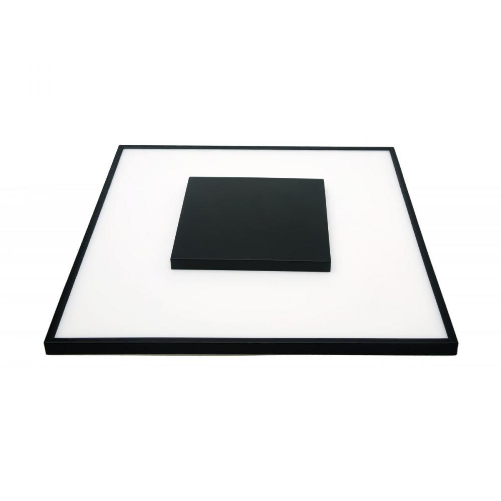 26 watt; 13&#34; Flush Mount LED Fixture; Square Shape; Black Finish