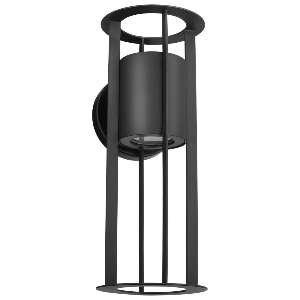 Continuum; 10W LED; Small Wall Lantern; Matte Black Finish