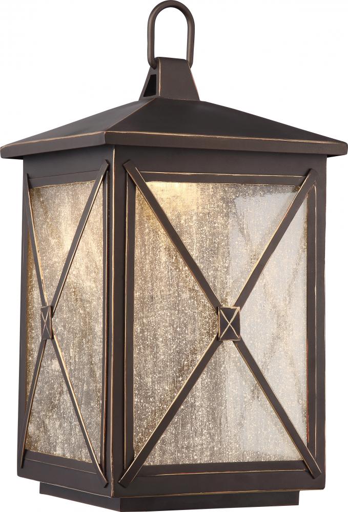 Roxton 9.5&#34; Wall Lantern; Umber Bay Finish