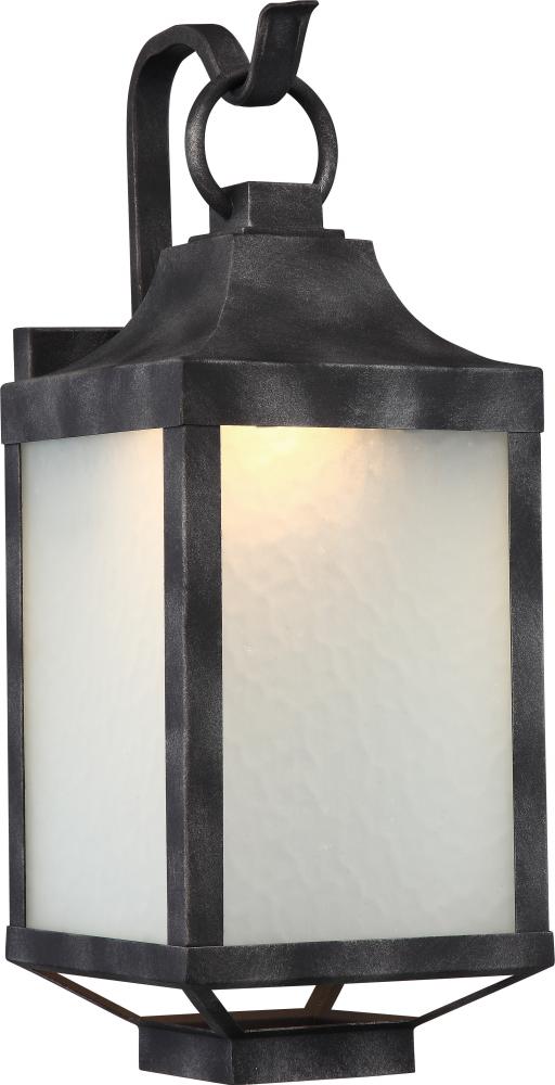 Winthrop 8.5&#34; Wall Lantern; Iron Black Finish