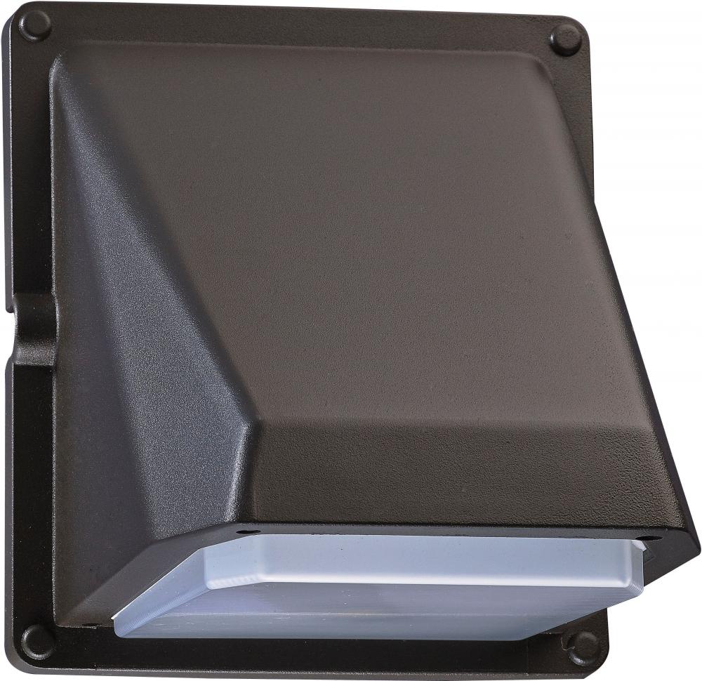 LED Wall Pack; 11 Watt; Bronze Finish; 120V; Photocell