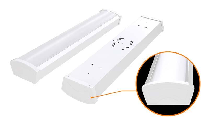 LED 2 ft.- Ceiling Wrap - 20W - 3000K - White Finish - 100-277V