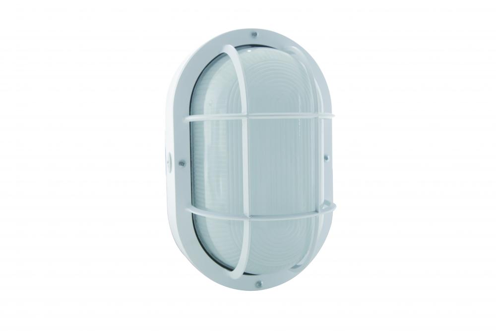 LED Bulkhead - 20W - 3000K - White Finish - 120-277V