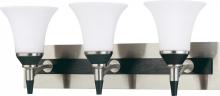 Nuvo 60/2466 - Keen ES; 3 Light; Vanity with Satin White Glass; Lamp Included