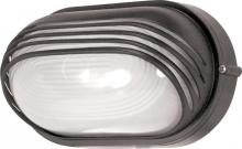 Nuvo 60/523 - 1 Light - 10'' Oval Hood Bulkhead - Architectural Bronze Finish