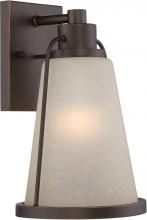 Nuvo 62/681 - Tolland - LED Outdoor Small Wall with Champagne Linen Glass