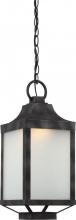 Nuvo 62/834 - Winthrop Hanging Lantern; Iron Black Finish