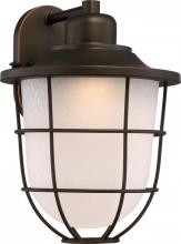 Nuvo 62/943 - Bungalow Large Wall Lantern; Mahogany Bronze Finish