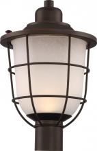 Nuvo 62/945 - Bungalow Post Lantern; Mahogany Bronze Finish