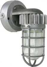 Nuvo 65/078 - LED Vapor Proof Wall Mount Silver Finish; Silver Finish; 120-277V