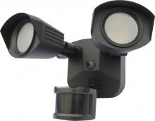 Nuvo 65/219 - LED Security Light - Dual Head - Bronze Finish - 4000K - with Motion Sensor - 120V