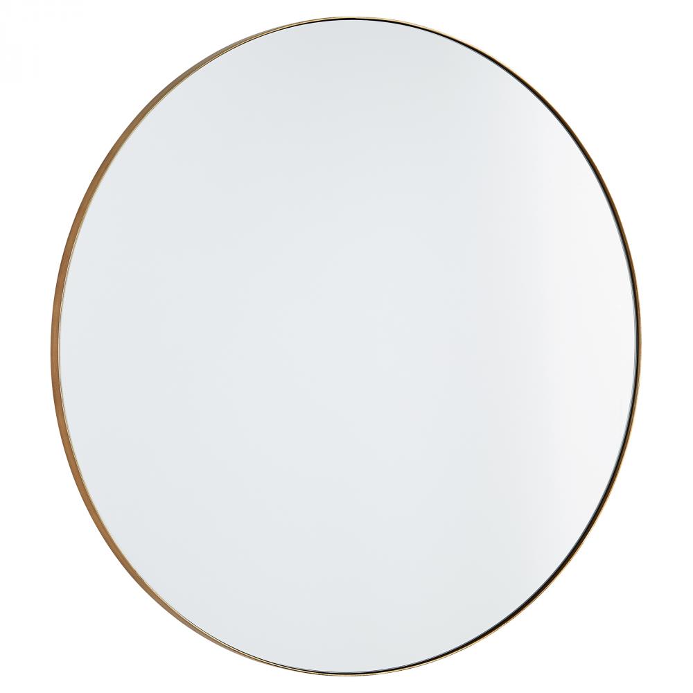 30&#34; ROUND MIRROR - GLD