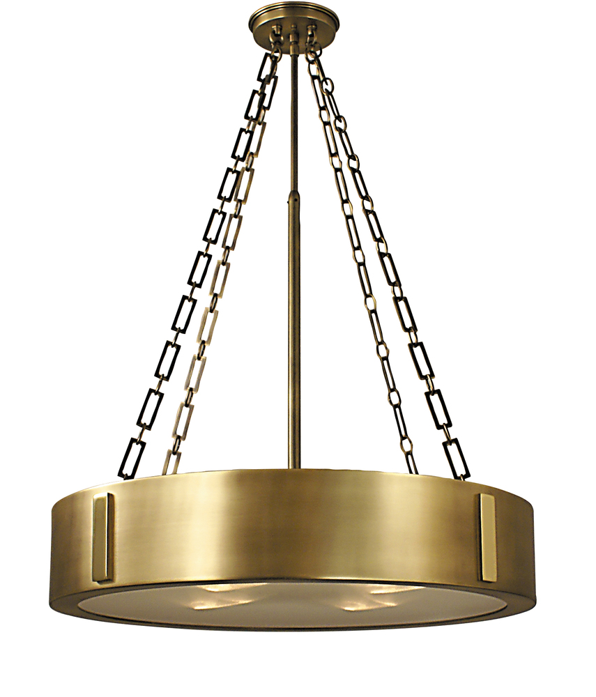 4-Light Charcoal/Polished Nickel Oracle Dinette Chandelier