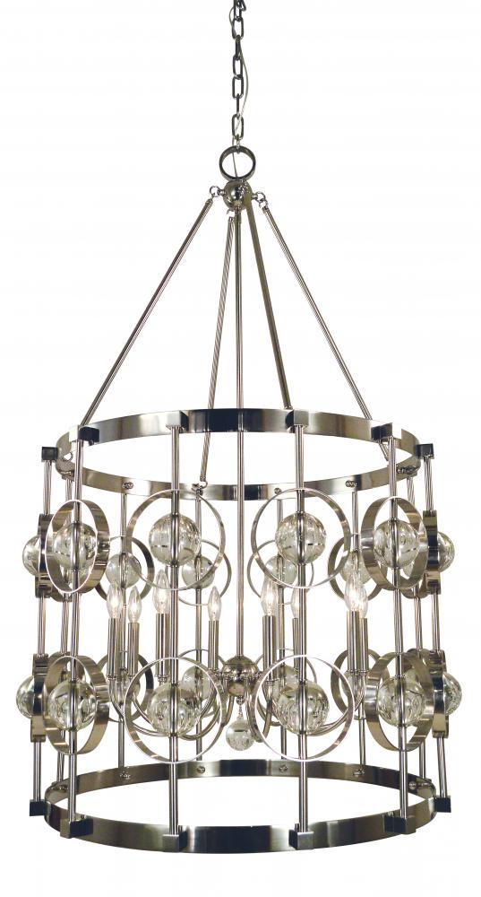 8-Light Ephemeris Foyer Chandelier