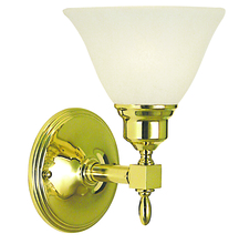 Framburg 2431 BN/WH - 1-Light Brushed Nickel Taylor Sconce