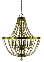 Framburg 4486 BN - 6-Light Brushed Nickel Naomi Chandelier