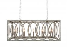 Light Citizen CHATRIE-R GY - Chatrie Large Rectangular Gray Chandelier, 45"