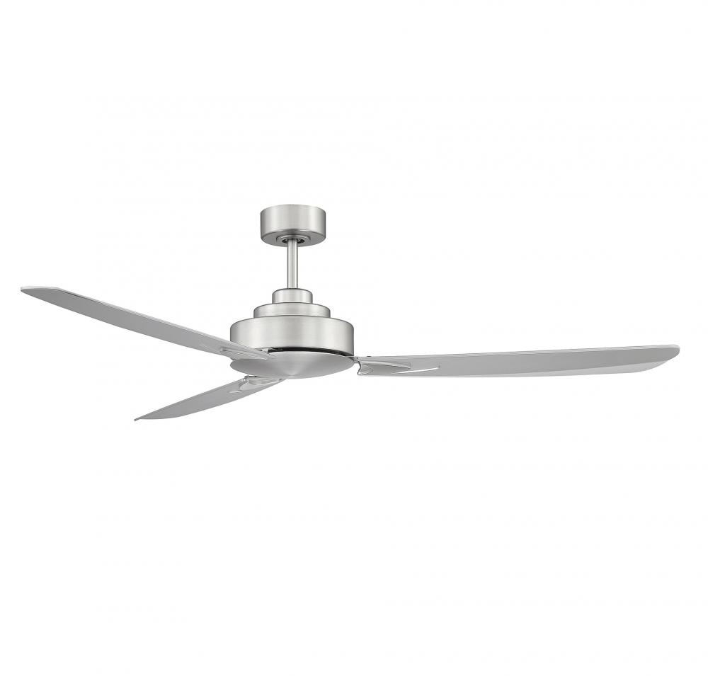 58&#34; Ceiling Fan in Brushed Nickel