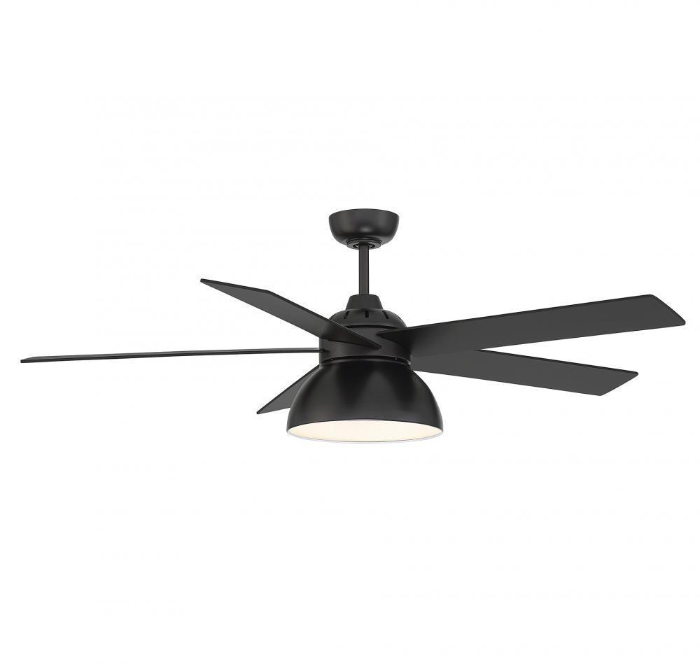 52&#34; LED Ceiling Fan in Matte Black