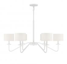 Savoy House Meridian M10092BQW - 6-Light Chandelier in Bisque White