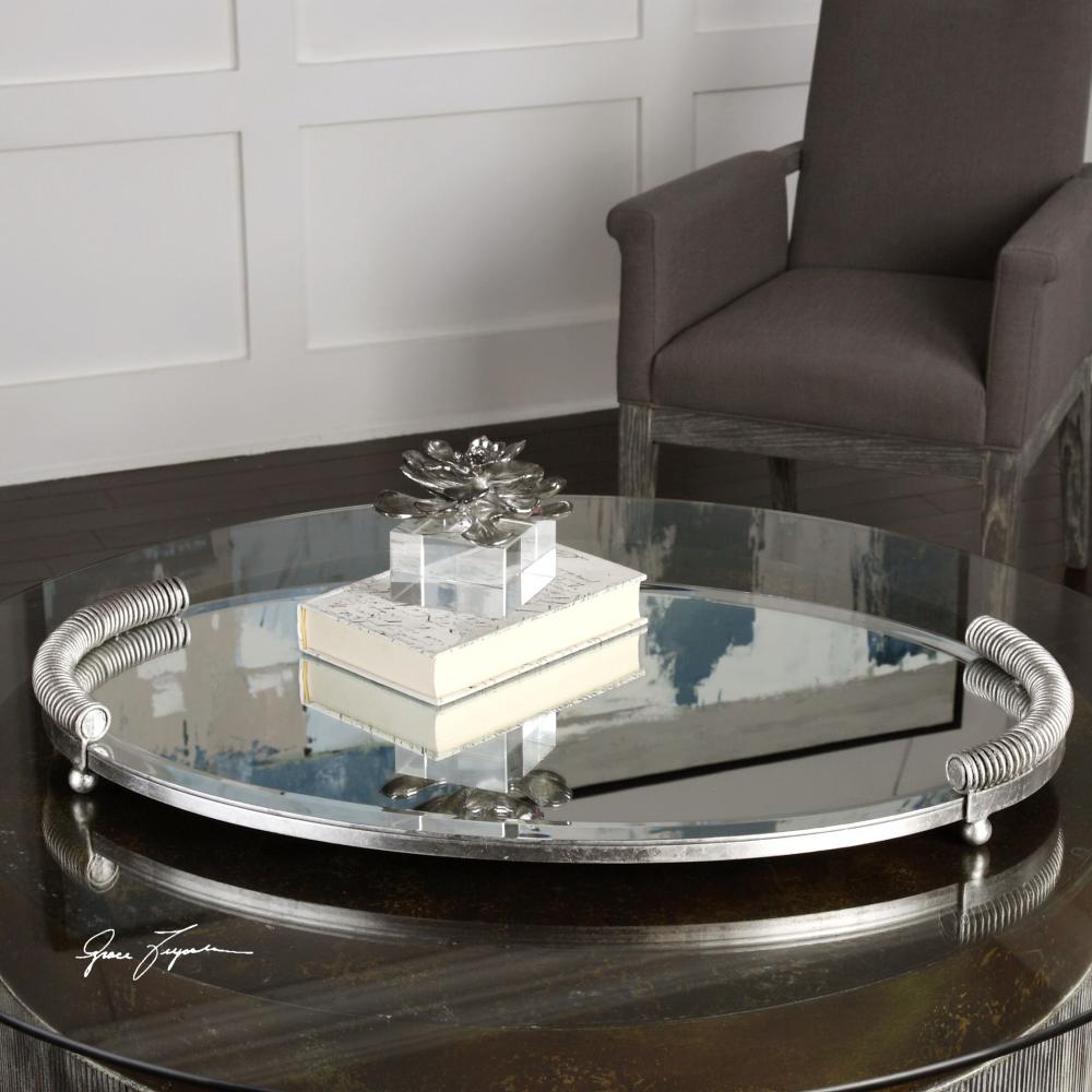 Uttermost Egidio Mirrored Oval Tray