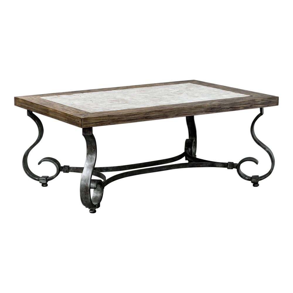 Uttermost Mona Light Honey Stained Coffee Table