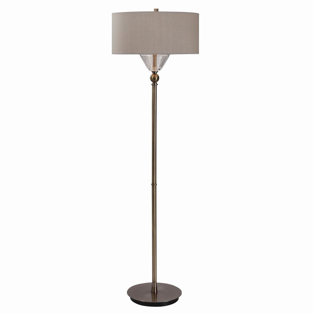 Uttermost Kensington Brass Floor Lamp