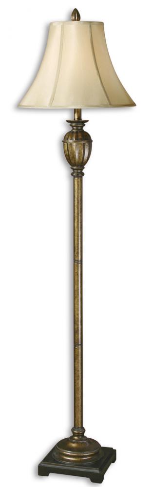 Heavily Antiqued Golden Bronze. Floor Lamp (2 pack)