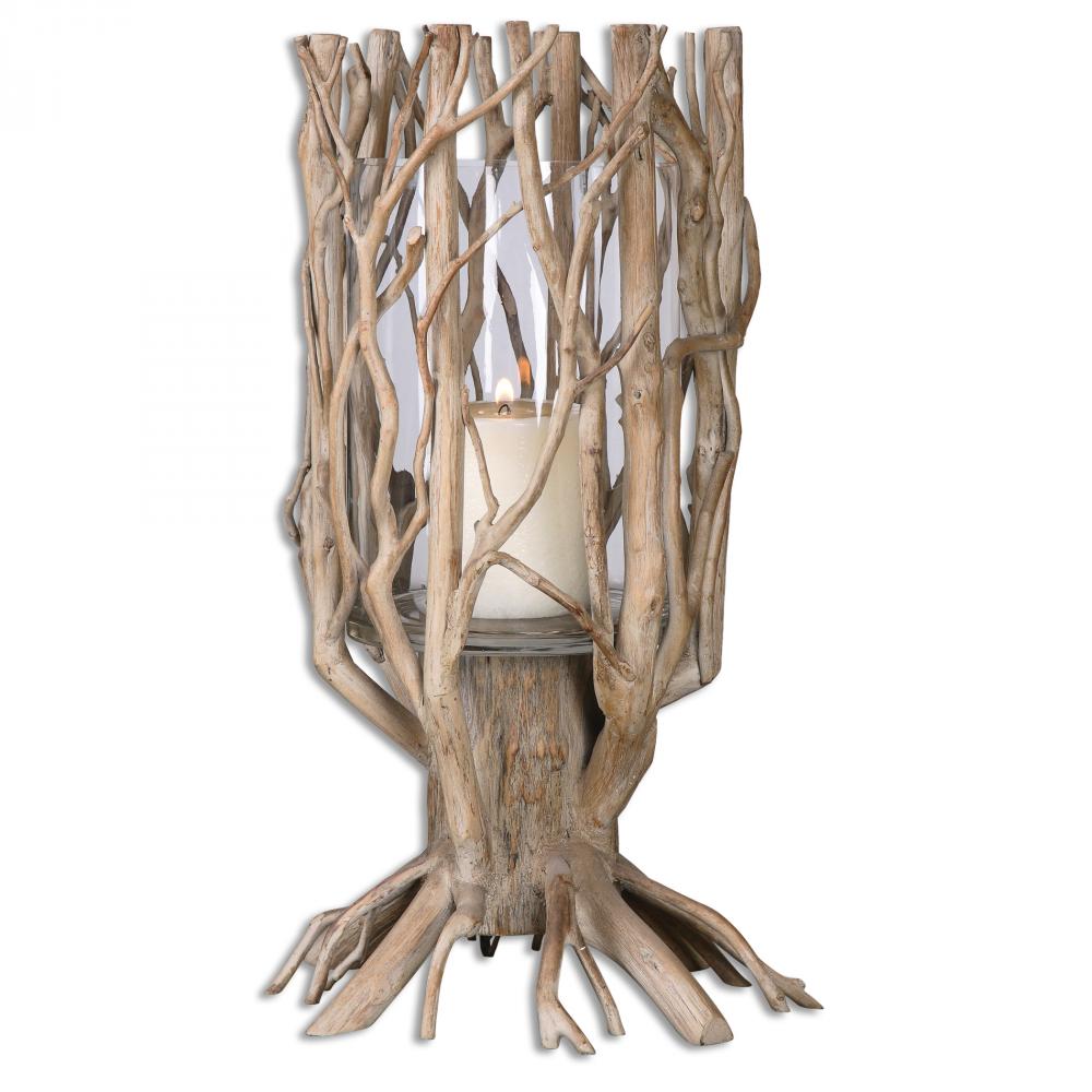 Uttermost Ugo Natural Wood Candleholder